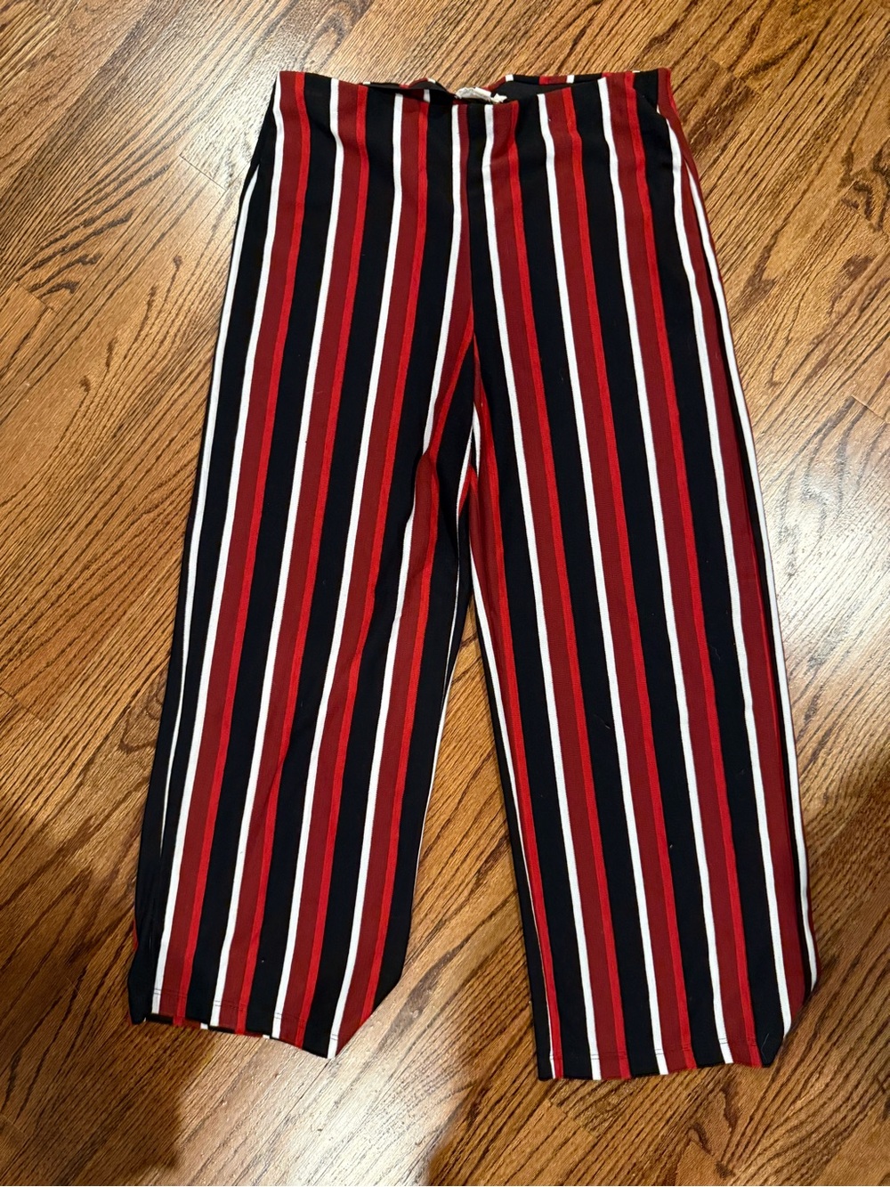Women’s Urban Outfitters Red and Black Vertical Stripe Pants